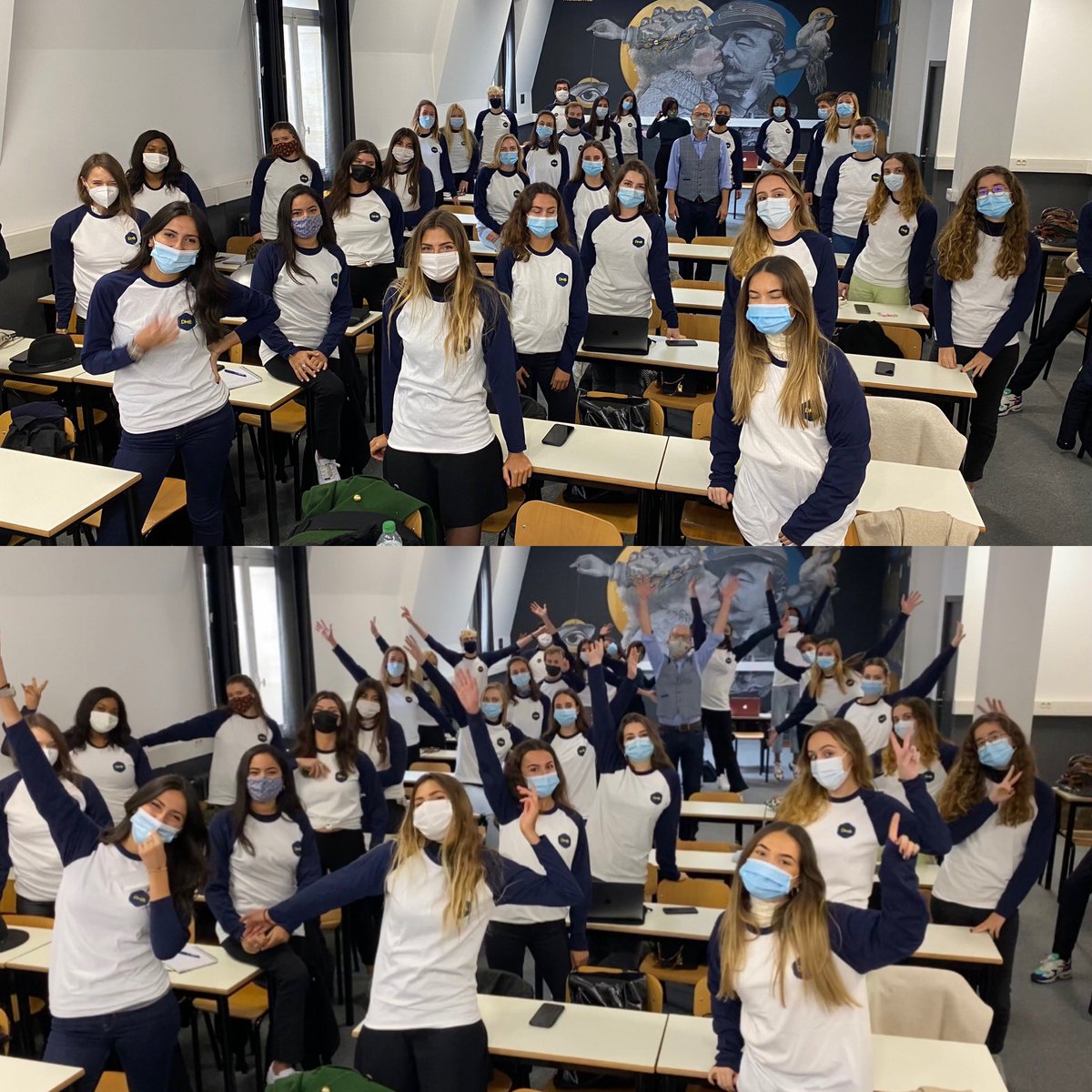 VincentMontet's tweet photo. #emotion2 [2/13] #GoGoGo #MBADMB rentrée ce matin de la 5e promotion @MBADMB @EFAP_ @HUBInstitute Full Time #Paris G1 !  Et poke notre partenaire #Masque #Ecofriendly #MadeInfrance https://t.co/JQngLJspEW https://t.co/7hmUC7nVxW