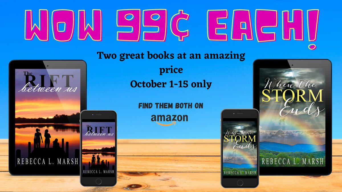 RebeccaLMarsh1's tweet photo. Six more days to get these books at a super low price! You can also pre-order my soon-to-release book for 99¢. Click here: https://t.co/VQNvtmtQ3U
#BooksOnSale #NewRelease 
@Shalini_G26 https://t.co/4PI3afVHyc