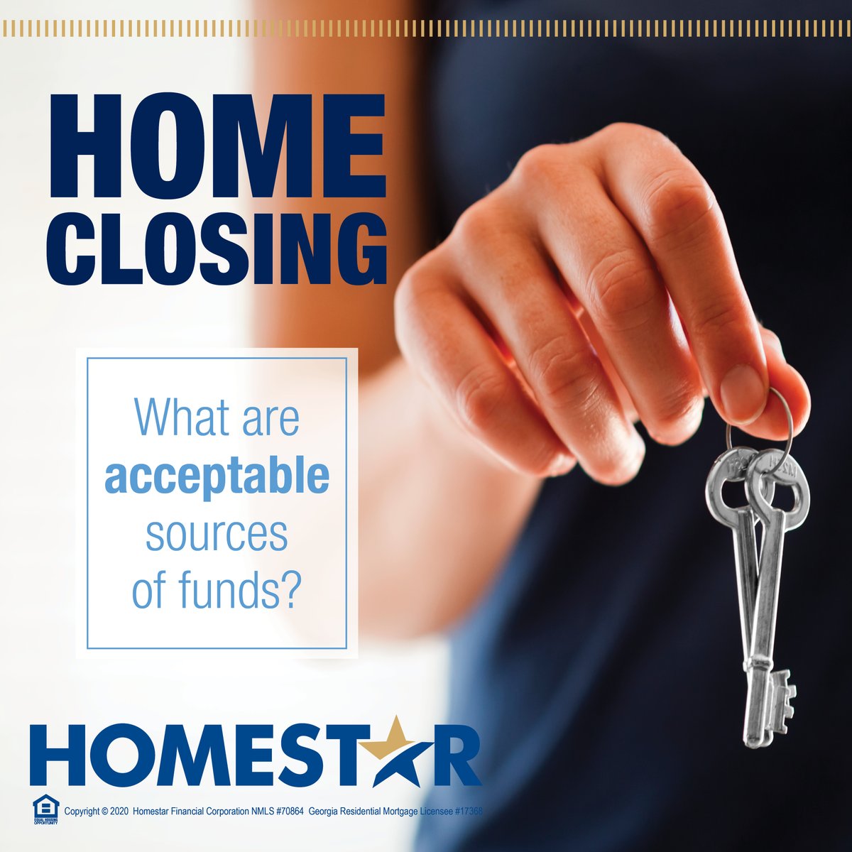 BenIngle3's tweet image. Acceptable sources of funds can include the following:
- Gift funds: You must have a signed “gift letter.”
- Assets: This will require proof of ownership and confirmation of value.

#closingtips #homeownership #closingprocess #chooseHOMESTAR