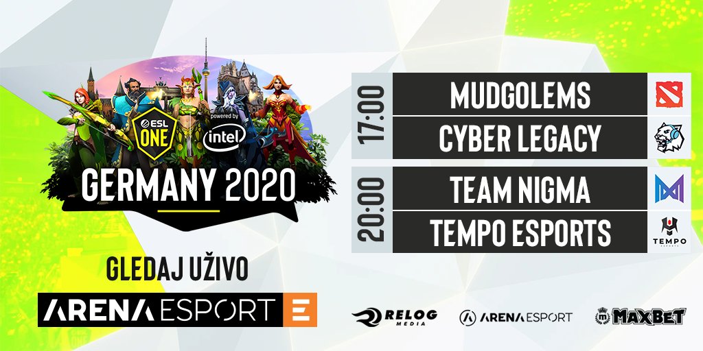 tvarenaesport's tweet photo. Do kraja današnjeg dana samo #Dota2 na TV Arena Esport!
Grupna faza nije počela najbolje za domaće favorite, ali nova prilika za pobedu u swiss sistemu je tu.
Neko je imao više, neko manje sreće za drugo kolo
17h #mudgolems - @legacy_cyber
20h @TeamNigma - @TMP_gg https://t.co/6Xm8I57sNC