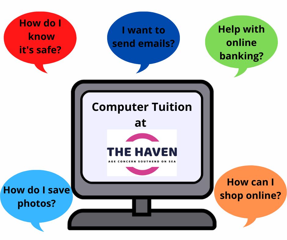 Get help with computer skills at @TheHavenSouthend
every Wednesday between 10am and 12pm starting 4th November. To book call 07835 942365 or bookings@acsos.co.uk. One to one sessions with an expert for for just £5.