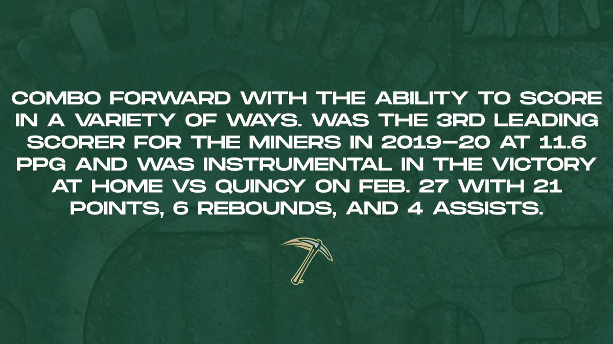 Miners_MBB's tweet photo. Get to know more on our guy @mfairless23! https://t.co/onHJt95twP