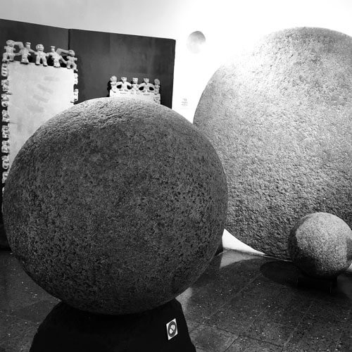 Day 9  #Rocktober  #SphereRocks shaped into sphere's by nature are called concretions or spherulites.Rocks shaped by humans are called petrospheres, which is literally "stone ball." They are found all through pre-history, used as tools, weapons, games, etc. @museonacionalcr