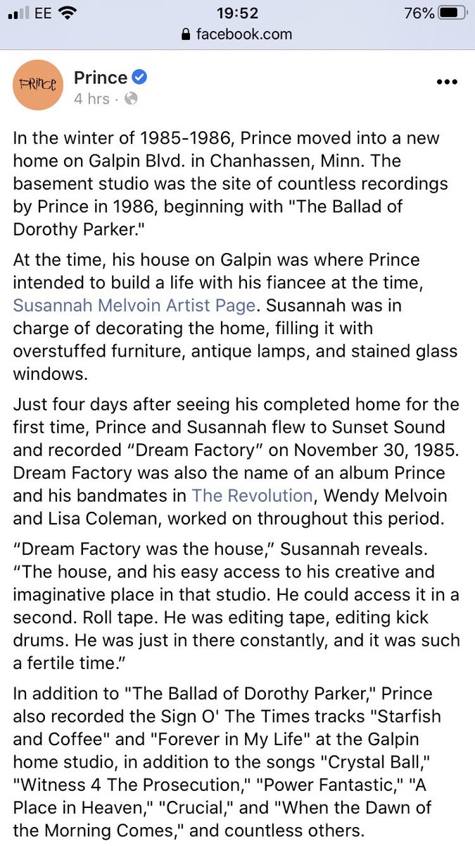 Even the  @prince Estate have followed this narrative as FACT but have failed to provide any evidence that DF was intended to be a fully realised & finalised release - ‘The Album’!It’s all over the Deluxe Box Set in the essays & in the liner notes as FACT!Public posts too 