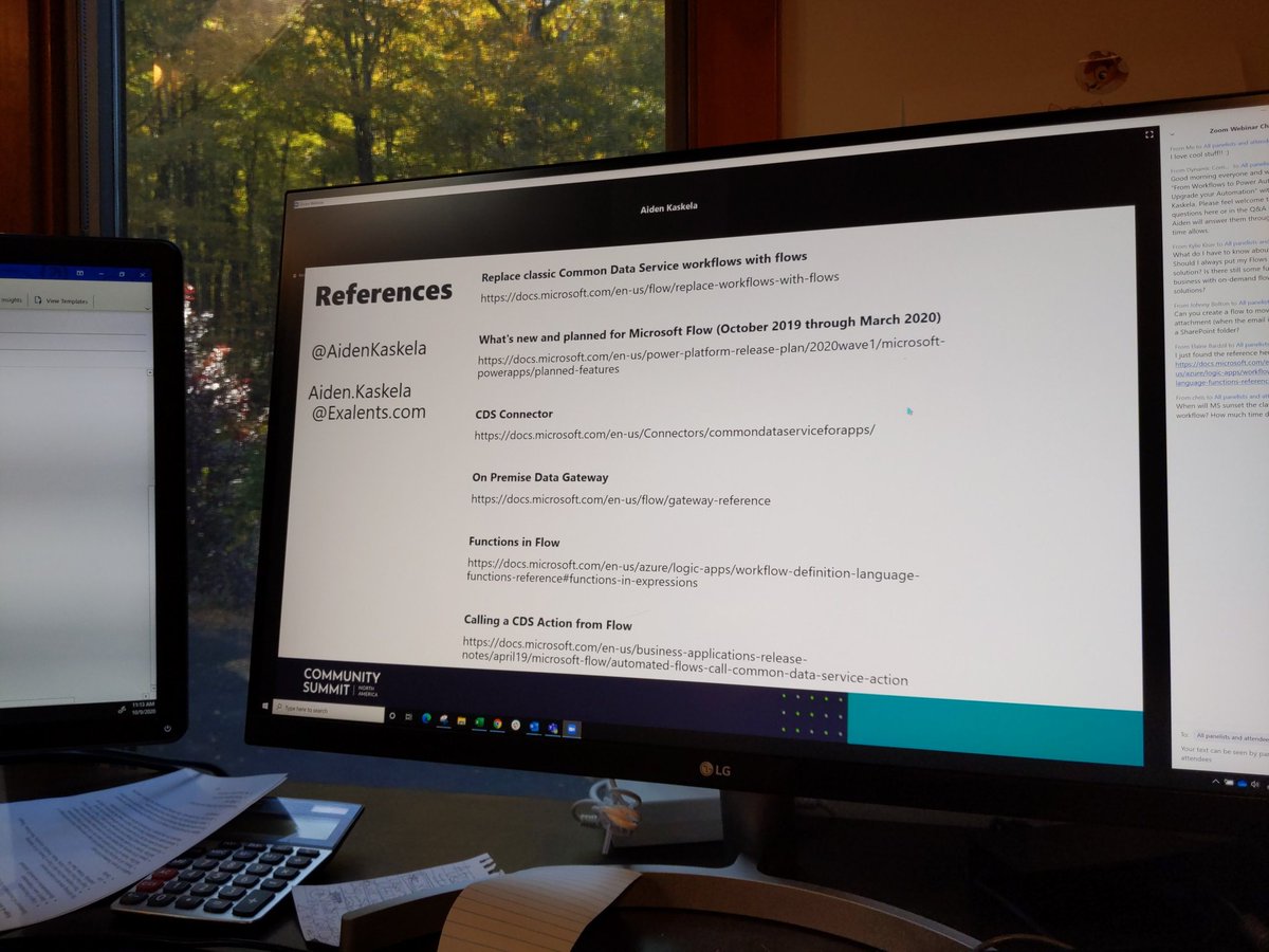 I always learn things when @AidenKaskela talks about moving from classic workflows to #PowerAutomate #CommunitySummitNA pic.x.com/e6YyuSzAiF
