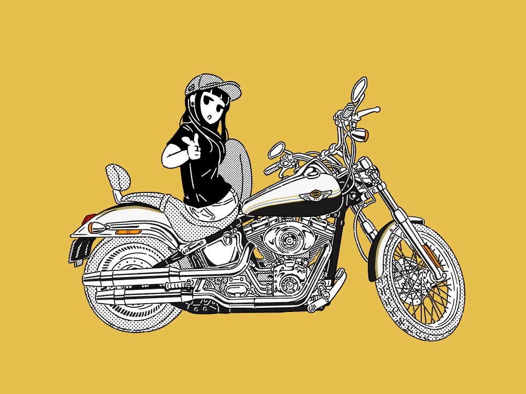 間島 口 En Twitter Harleydavidso ハーレーダビッドソン Softail ソフテイル Fxstd ハーレー 女子 バイクと女の子シリーズ T Co Ndpkkxawsa Twitter