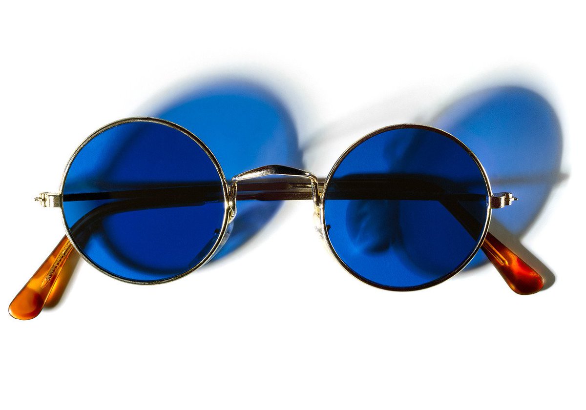 Henry LeutwylerJohn Lennon's glasses #JohnLennon80  