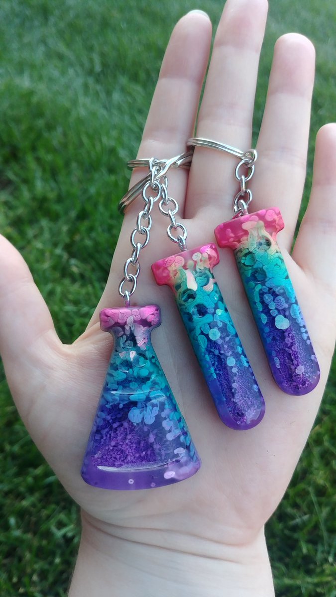 yes hi good morning it& #39;s time for more things!!!!!!!these lovely test tubes are mostly matte, but they feature glossy "windows" through which you can better see the "petri dish" effect going on in there.$15 for one, 2 for $25! free US shipping, venmo preferred <3