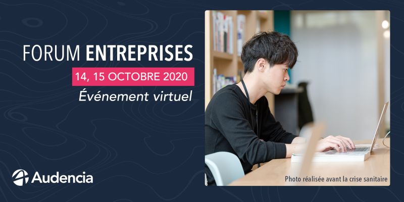 audencia's tweet photo. #Rencontronsnous - Les 14 et 15 octobre 2020, la Direction des Relations Entreprises &amp; Diplômés se mobilise pour offrir un forum de recrutement virtuel à destination des #étudiants et #diplômés de tous les programmes. @audenciaalumni
📌Plus d'infos ici⤵️
👉https://t.co/6vBqpvI0aB https://t.co/QHJz9xq0RD