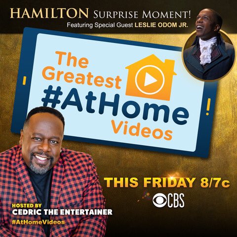 Tune in to #AtHomeVideos tonight. Don’t blink or you’ll miss me!
