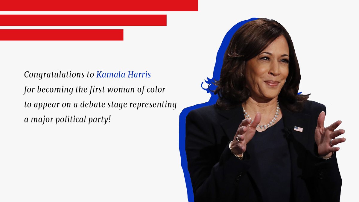 InclusiveUS's tweet image. Wednesday evening, Kamala Harris made history as the first woman of color to appear on a debate stage representing a major political party. While this is an incredible achievement, there is still more work to be done. Urge your representative to take the #PledgeForDiversity.