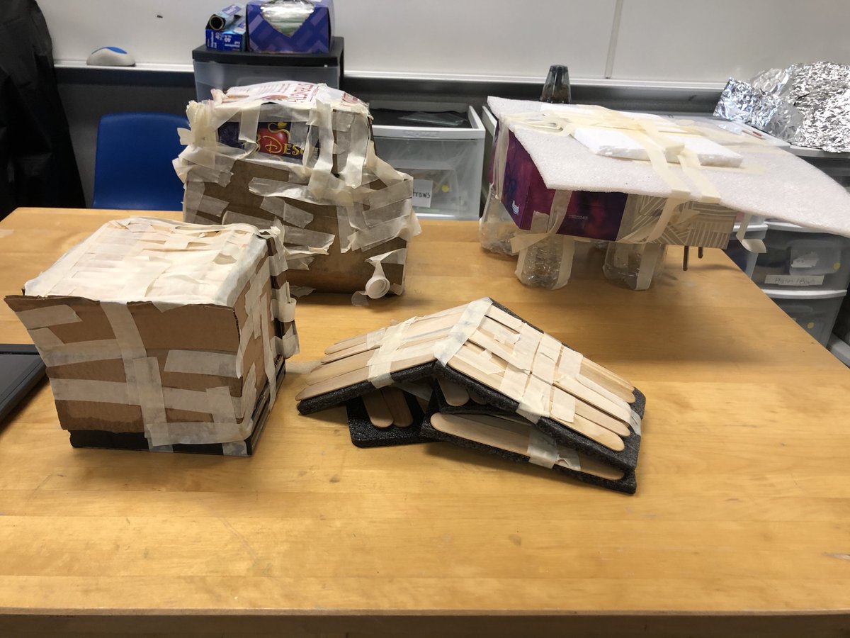 Final results of Grade 2 storm safe shelter testing. 3 left standing- <a href="/FCEhse/">Fall Creek Ele.</a>  <a href="/FCE_Related_Art/">FCE Related Arts</a>  #innovation