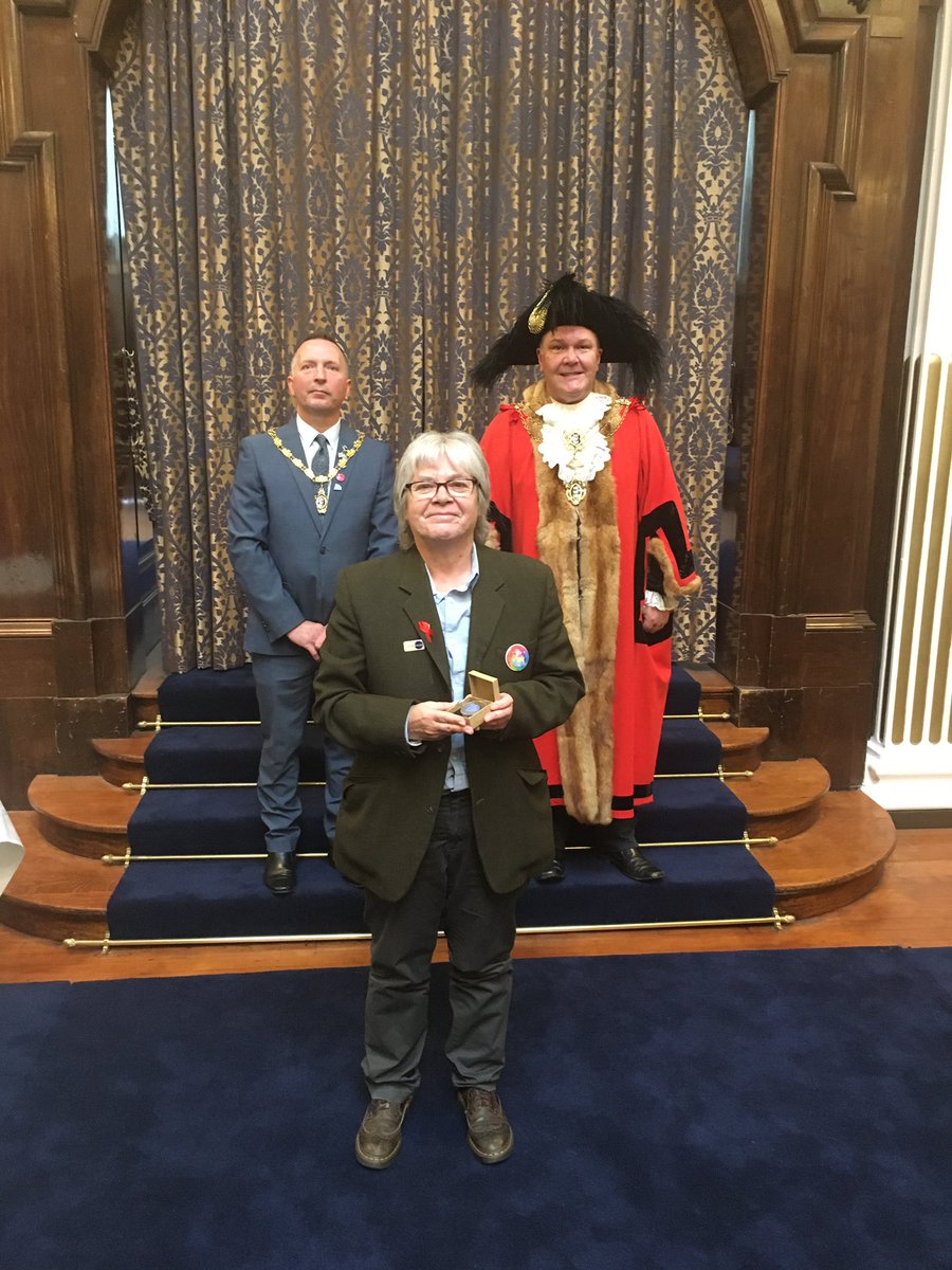 dykedom's tweet photo. I am both honoured and grateful to be awarded the Civic Crown by the best Lord Mayor this city has had - my thanks go the wonderful staff at Cornerhouse for enabling the organisation to be top notch and obvs to my partner https://t.co/f7TINWjKuh