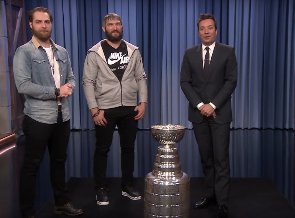 one of the best memories from the cup run is when holtby and ovi went on jimmy fallon and...one of them dressed for the occasion.