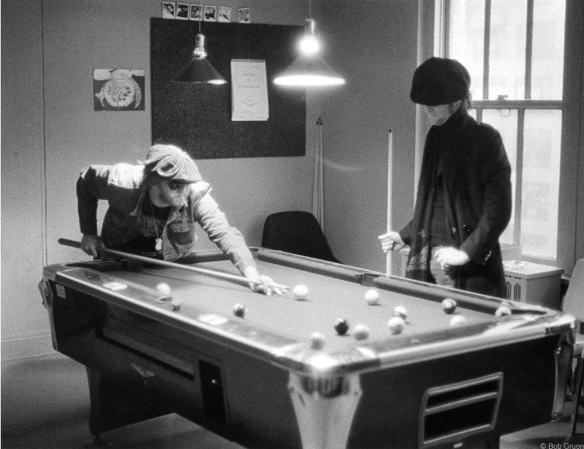 Bob GruenHarry Nilsson & John Lennon playing pool at Record Plant East, NYC, 1974 #JohnLennon80   Only You