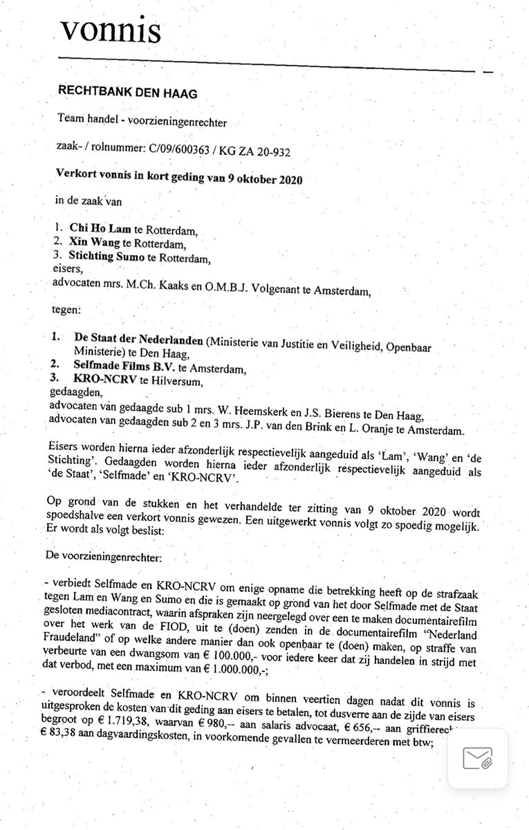 KRO-NCRV mag van rechter docu NL fraudeland niet uitzenden. 
Blamage voor Fiod / OM  #sumo