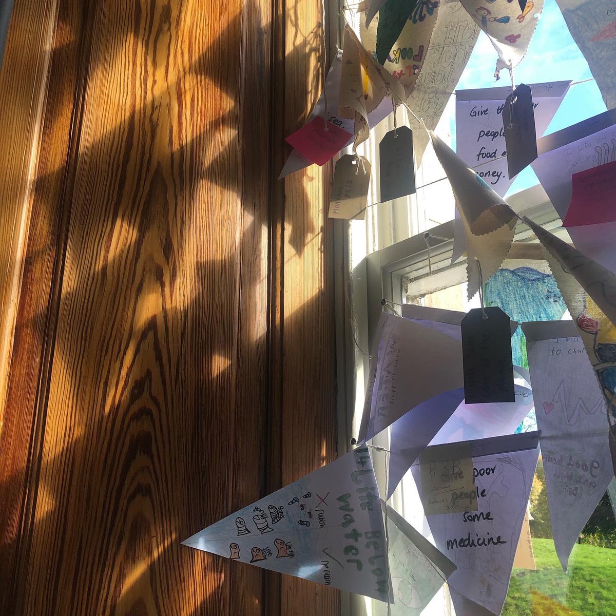 revoltshesaid's tweet photo. #WeeFlagsForChange have officially taken over @EdenCourt with positive messages of hope &amp; change. Over 1200 young people across Scotland tool part &amp; shared flags online. This display, part of #WeAreChange Festival, are up until 18 Oct. Head along, get inspired &amp; pledge too ✊🏻 https://t.co/sC3jbBbO7N