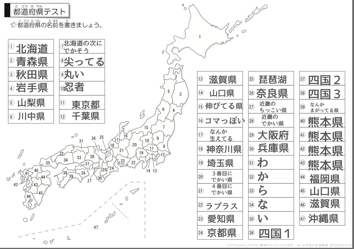 葵 日向 以前やったテストだけど 社会人になった私の都道府県テストを見ていただきたい 葵 日向 以前やったテストだけど 社会人になった私の都道府県テストを見ていただきたい