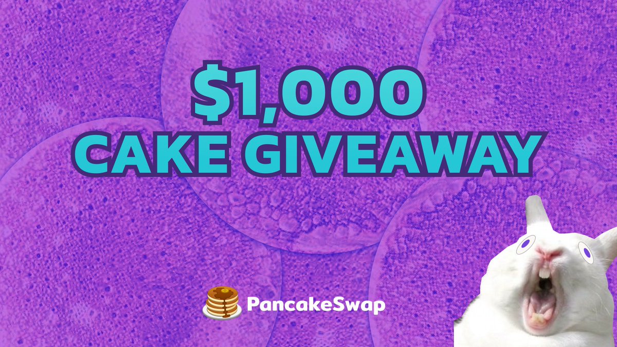 🥞 $1,000 $CAKE #GIVEAWAY 🥞

Show some love to the $ALPHA team!

To enter:

🍯 Follow <a href="/tascha_panpan/">Tascha (building @Infinit_Labs)</a>
 
🍯 Follow <a href="/AlphaFinanceLab/">Moved to @AlphaVentureDAO</a>
 
🍯 Retweet this post! 

10 winners will get $100 in #CAKE each! 

📢 GO!