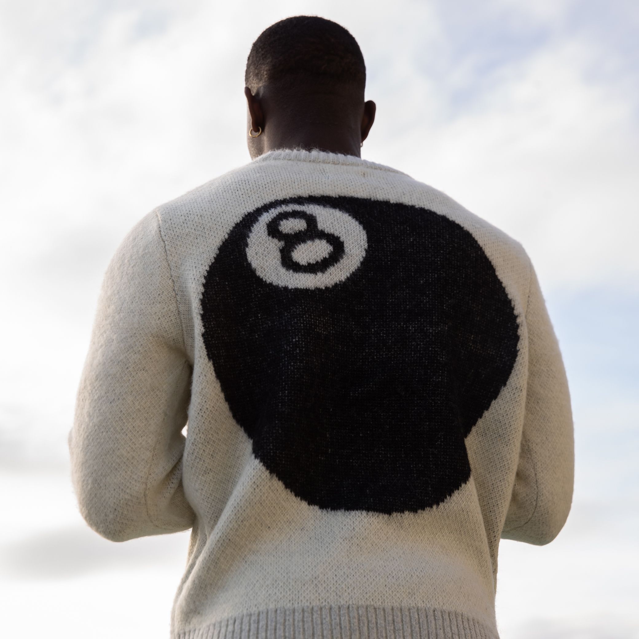53cm着丈STUSSY 8 Ball Heavy Brushed Sweater S - mirabellor.com