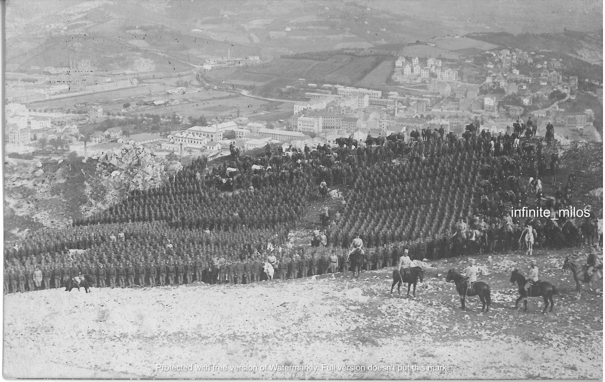 Habsburg troops in the hills above Sarajevo.