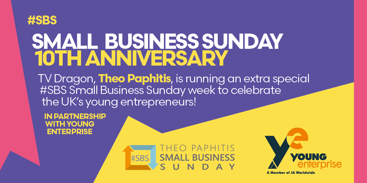TheoPaphitis's tweet photo. Today’s the day ! I’m running a special #SBS competition for young entrepreneurs. To enter, you must be between the ages of 13-24.

The 6 10th anniversary winners this week will also win a bespoke goody bag… #GoForIt #SBS https://t.co/EwdgBIglRl