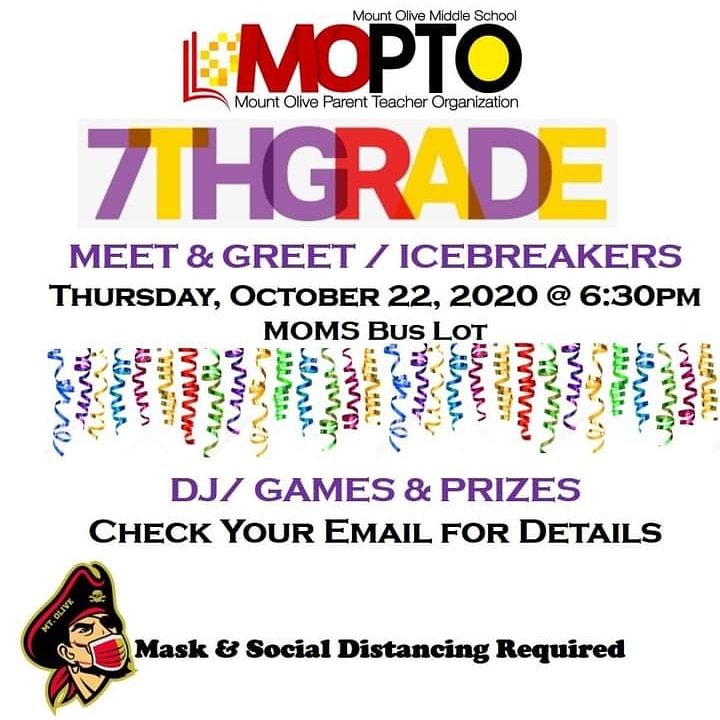 MOPTO’s 7th Grade Meet &amp; Greet/Icebreakers! 
Registration Form: forms.gle/hNgNYV6LxHBXUz…  
COVID-19 Form: forms.gle/XgncqHnmjG4QMN…
Tickets $5.50  
mt-olive-pto.square.site
Due to safety protocols, NO TICKETS SOLD AT THE EVENT, ALL TICKETS MUST BE PURCHASED IN ADVANCE.  <a href="/kramer_MOMS/">James Kramer</a>