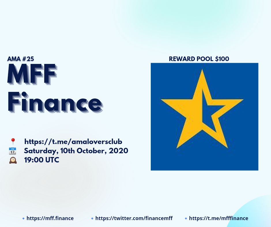 amaloversclub's tweet photo. Time for Next AMA
Follow 
@amaloversclub
and 
@financemff

Reward Pool : 100 dollars, 5 Twitter, 5 Telegram  
Like, Retweet, Tag 3 Friends and send a maximum of 3 questions 
Date : 10th October 2020
Time : 19:00 UTC 
Venue : https://t.co/Dr6k87AMem https://t.co/2YbEcxlCrP
