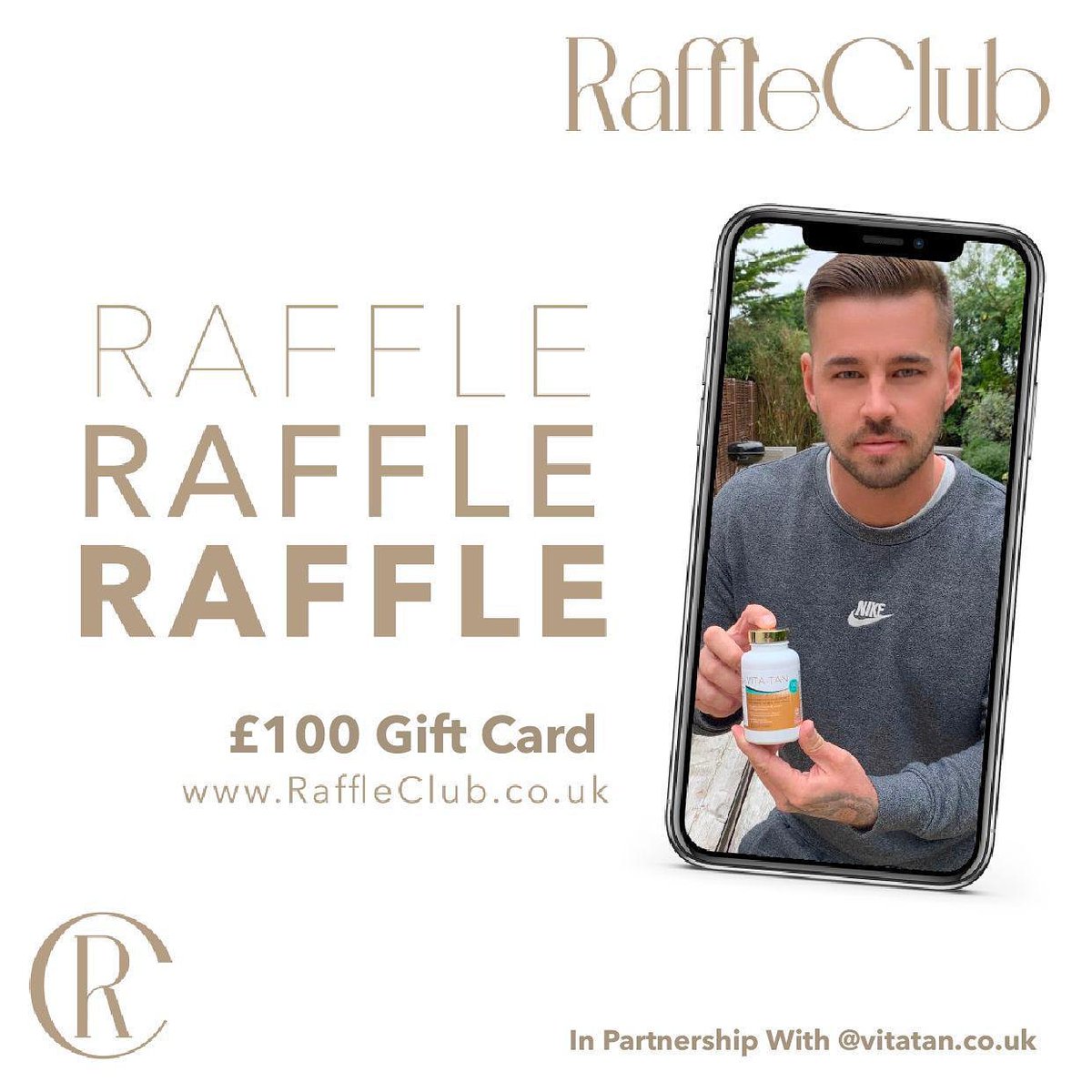 RaffleClubUK's tweet photo. Today would be the best day to get your Vita Tan tickets 🙌

Get your hands on the £100 gift card to spend on their website 😍

To get involved, make sure you head over to https://t.co/3PNbkDgnZw &amp; purchase a ticket 🎟 for only £2.50 &amp; 10% is donated to the NHS 💙 https://t.co/raXE71SJiz