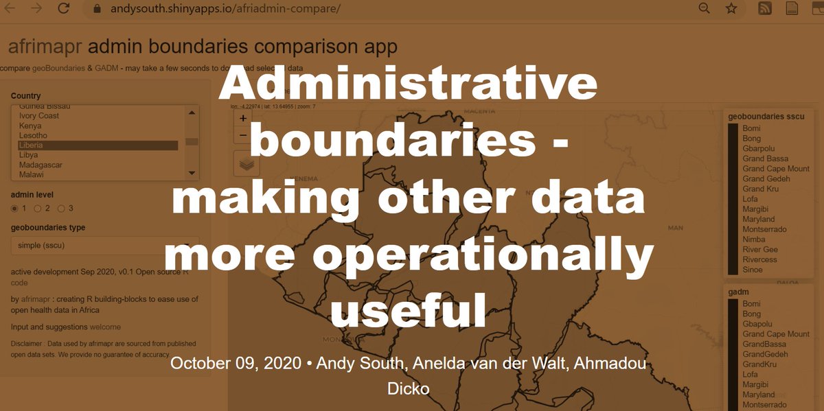 Administrative boundaries - making other data more operationally useful. A blog explaining motivations behind our efforts to improve access to sub-national admin boundaries for African countries from #rstats #rspatial afrimapr.github.io/afrimapr.websi…
