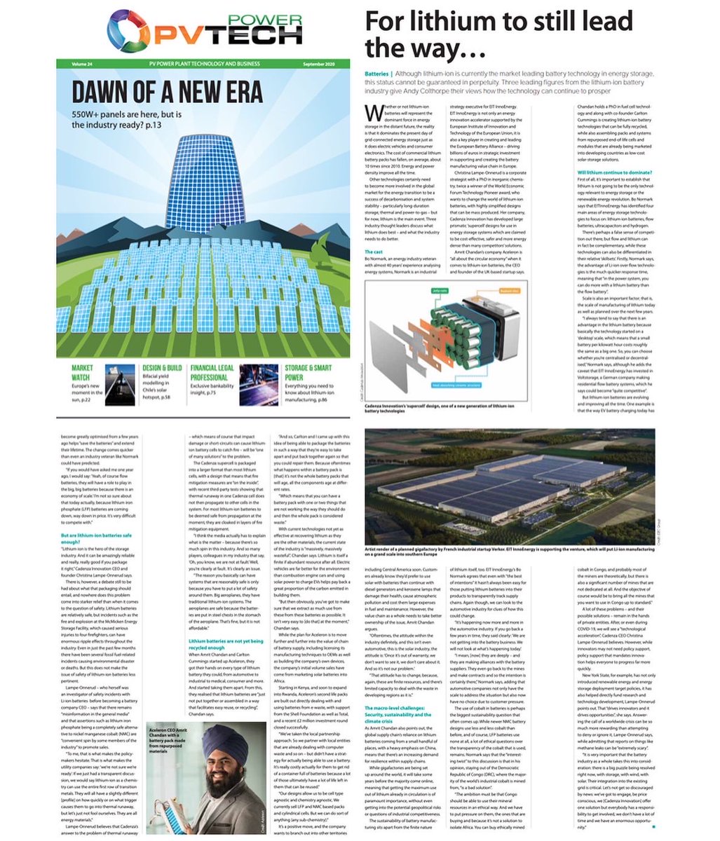 Aceleron (@aceleronenergy) on Twitter photo Do you have your weekend read sorted? Ion (Electrical&Electronics Engineer) has already got his hands on the PV Tech Journal. Catch CEO Dr <a href="/Amrit_Chandan/">Amrit Chandan</a> highlighting the battery industry challenges & how to address them through technical innovation & #circulareconomy principles Do you have your weekend read sorted? Ion (Electrical&Electronics Engineer) has already got his hands on the PV Tech Journal. Catch CEO Dr <a href="/Amrit_Chandan/">Amrit Chandan</a> highlighting the battery industry challenges & how to address them through technical innovation & #circulareconomy principles