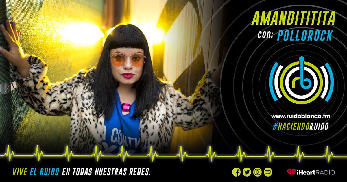 Ya estamos platicando con la #poderosa <a href="/amandititita/">Amandititita</a> y toda la buena vibra Aweboooo #pollorockalaire <a href="/ruidoblancofm/">Ruido Blanco FM ⚡️</a> #FelizViernesATodos