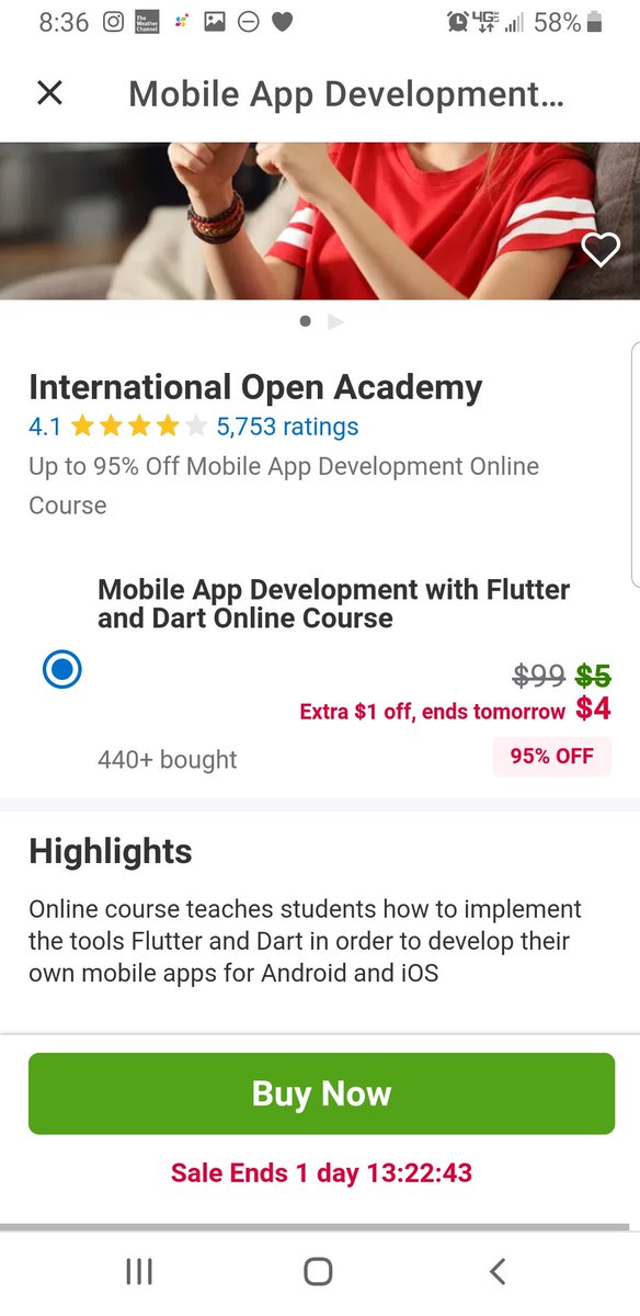Mobile App Development anyone? Seems to be big money in that and if you can get started learning how to do it for the cost of a medium starbucks coffee, why the hell not? I mean if that's what you're into, go for it!