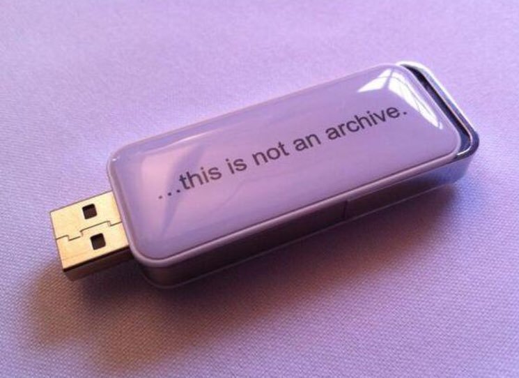 Let this be the lesson for #ElectronicRecords and #DigitalPreservation

#erecsday