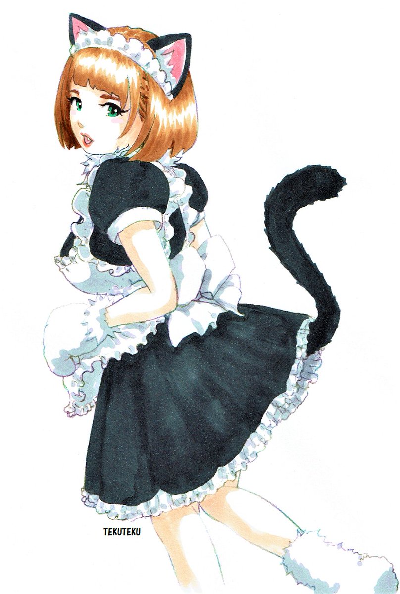 十月十日は 萌えの日 猫耳 メイド そして ボブが好きなんです Tekutekuのイラスト