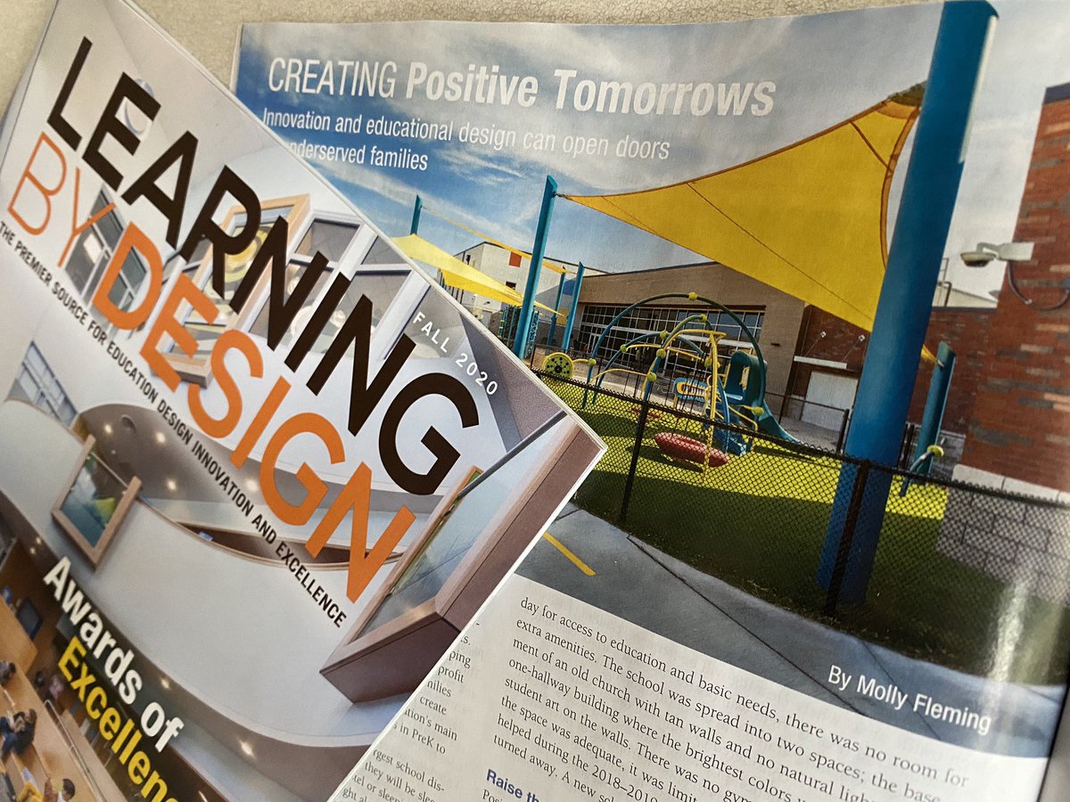 mollz405's tweet image. Look, ma! It’s my byline in @LBDmagazine, telling the world about all the assets @ArchitectGary @MAplusArch put in the award-winning @ptokc school.