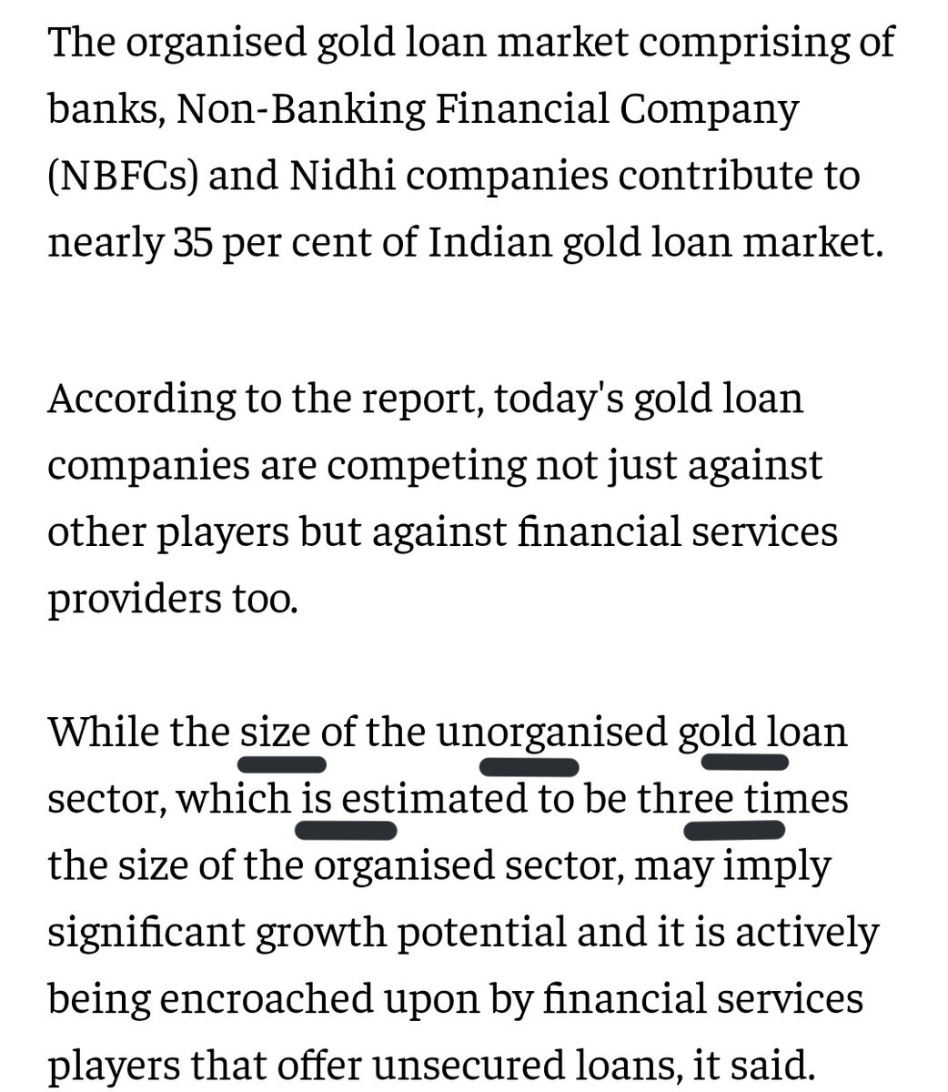இன்றைக்கு அதிகப்படியான தங்கநகை கடன் வழங்கும் நிறுவனங்கள் (Gold Loan Companies)உள்ள மாநிலங்களில் தமிழகமும் ஒன்று.!இதுக்கெல்லாம் விதை இவங்க போட்டது தான்.எல்லாம் சரி,யார் இவங்க.!நன்றி மக்களே.! @sArAvAnA_15  @teakkadai1 @gcybertron  @aram_Gj  @Ganesh_Twitz @Narayanramsubbu