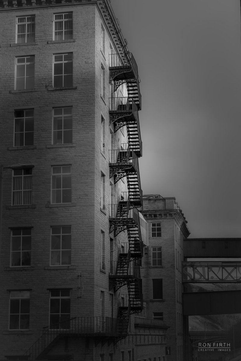 The Fire Escape - Dean Clough Mills <a href="/LDNArchitects/">LDN Architects</a> @tah6thform <a href="/Calderdale/">Calderdale Council</a> @HxVisitorCentre <a href="/ThePieceHall/">The Piece Hall</a> <a href="/deanclough/">Dean Clough</a>  <a href="/HalifaxEventsWY/">Halifax Events WY</a> <a href="/halifaxchamber/">Halifax Chamber</a>  @hxnorthandeast <a href="/CalderdaleLife/">MustVisitYorkshire</a> <a href="/HXCourier/">Halifax Courier</a>  More images at ronfirthcreativeimages.co.uk