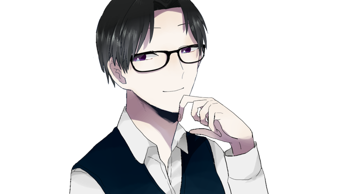 眼鏡のtwitterイラスト検索結果