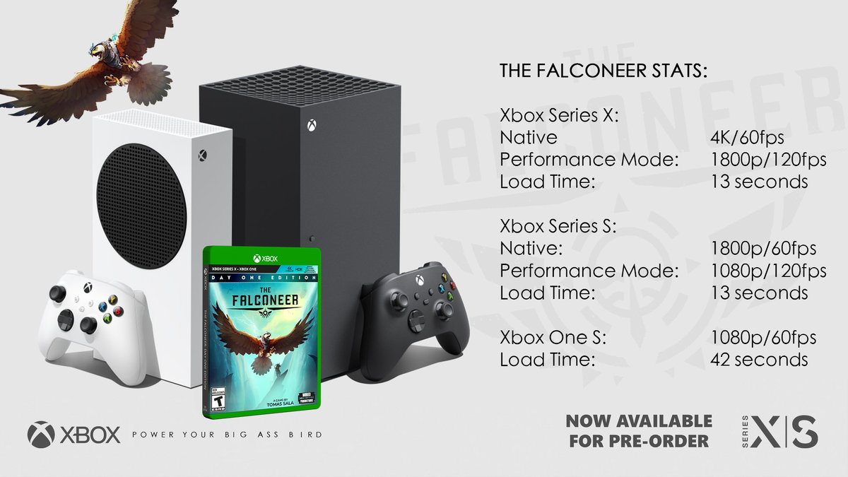 Режимы работы The Falconeer на консолях Xbox