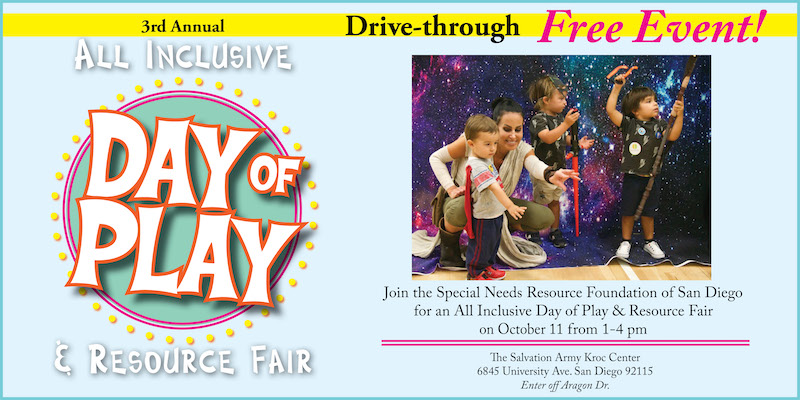 sdspecialneeds's tweet image. LAST DAY to sign up for the All Inclusive Day of Play &amp;amp; Resource Fair. This Interactive Drive-Thru event is FREE for families! Activity Stations • Giveaways • Family Resources • Entertainment &amp;amp; more! For more info and to sign up visit ow.ly/9k8550Brrb8