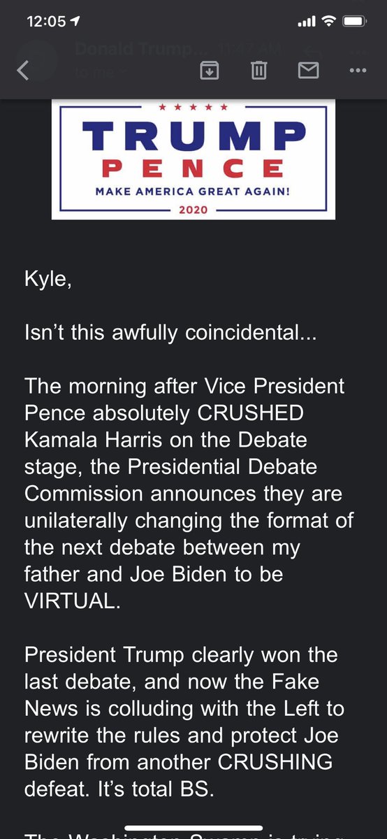 I really think <a href="/VaushV/">Vaush 📺</a> should join Donald Trumps emailing list. It is an absolute treasure trove of delusion and false information 🤣🤣🤣