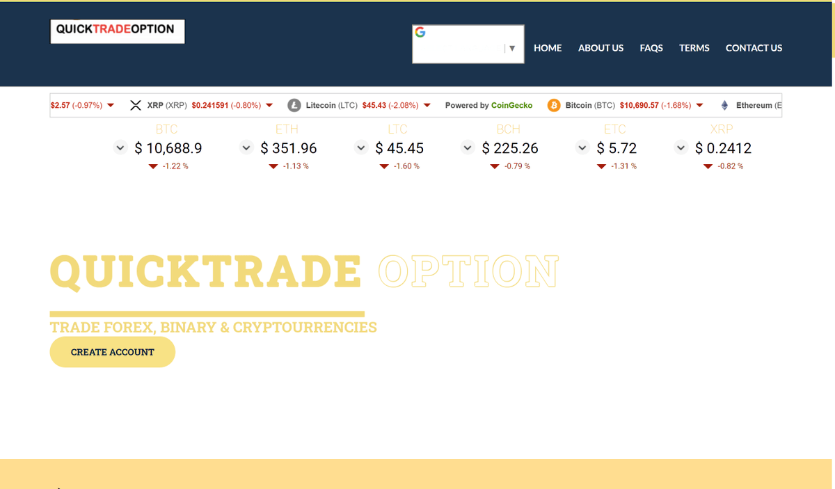binarytoday's tweet photo. Quick Trade Option is a new binary review and we let you know exactly what to expect from this service.

https://t.co/1PnxdD7i6w

#options #trading #quicktradeoption https://t.co/IvaAuWJwLE