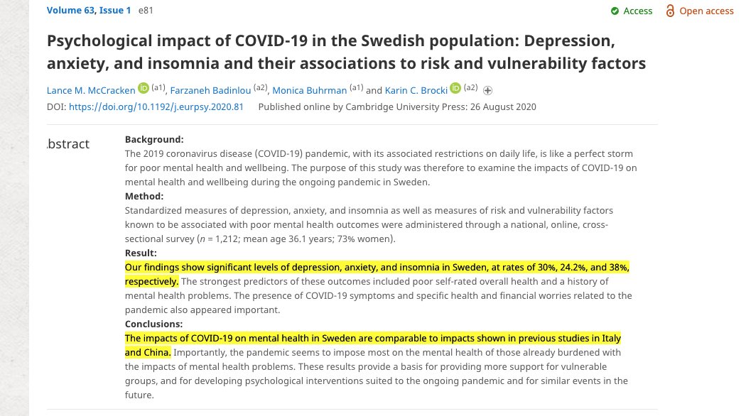 Hey  @MartinKulldorff, why does your   #COVID "declaration" blame government lockdowns for missed vaccine appointments, cancer screenings, surgeries & deteriorating mental health when ALL are actually consequences of the pandemic & occurred in countries that didn& #39;t lockdown also?