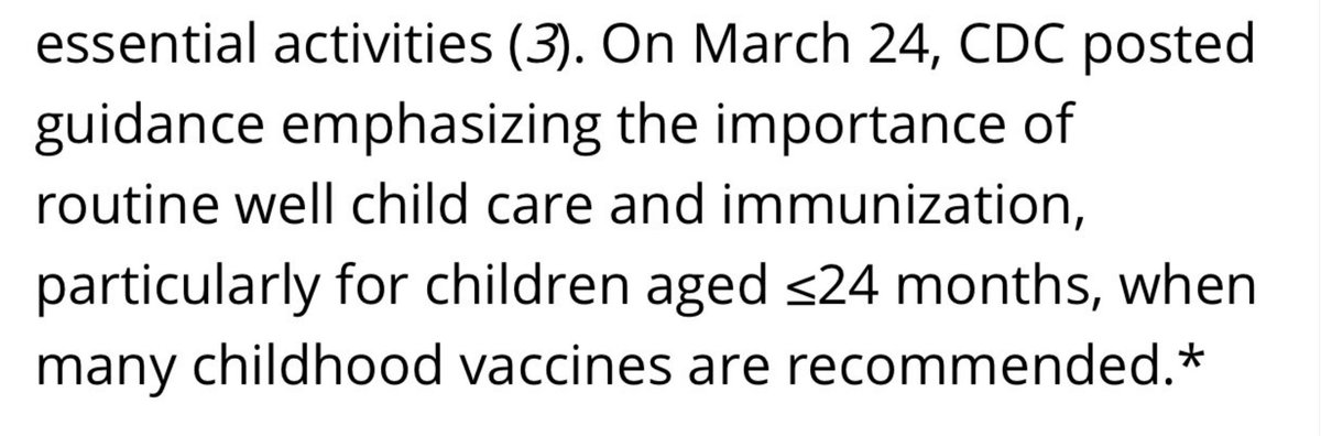 Not only did no government mandate restrict vaccine appointments, the CDC actually issued guidance in March to ensure parents don’t skip vaccine visits because of the pandemic.