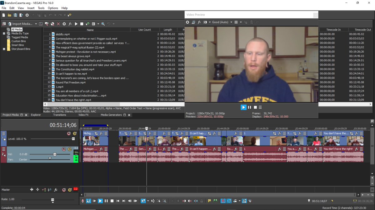 I& #39;ve gone through all of the 3 1/2 hours of Caserta& #39;s videos, his subscriptions were almost exclusively to pro-gun, right-wing, anti-govt, including Project Veritas. Note, the "he& #39;s antifa" folks didn& #39;t mention any of that because it undermines their disinfo.