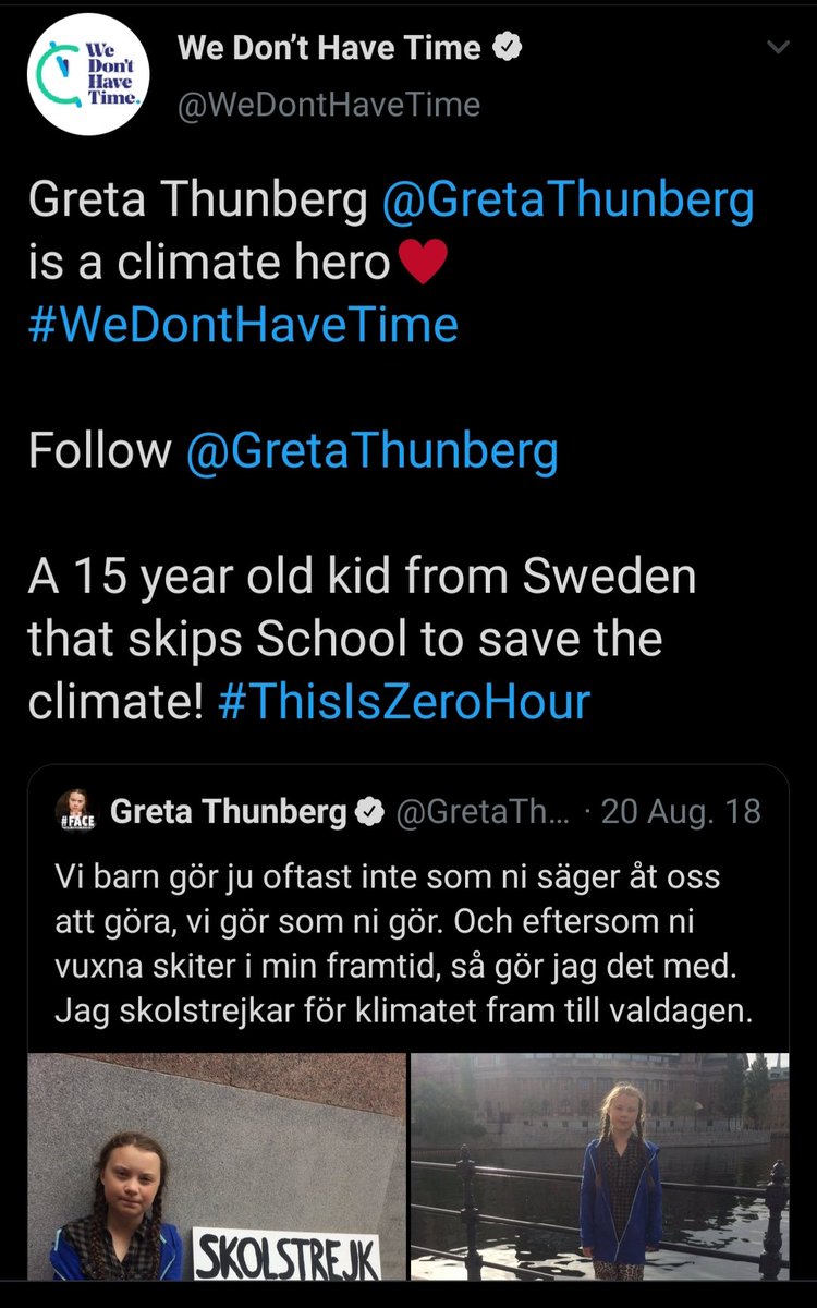 6) We know from previous research that Greta is being taken around the world with the help and funding of organizations like "We Don't Have Time", who are supported by NGO's like the Club of Rome.