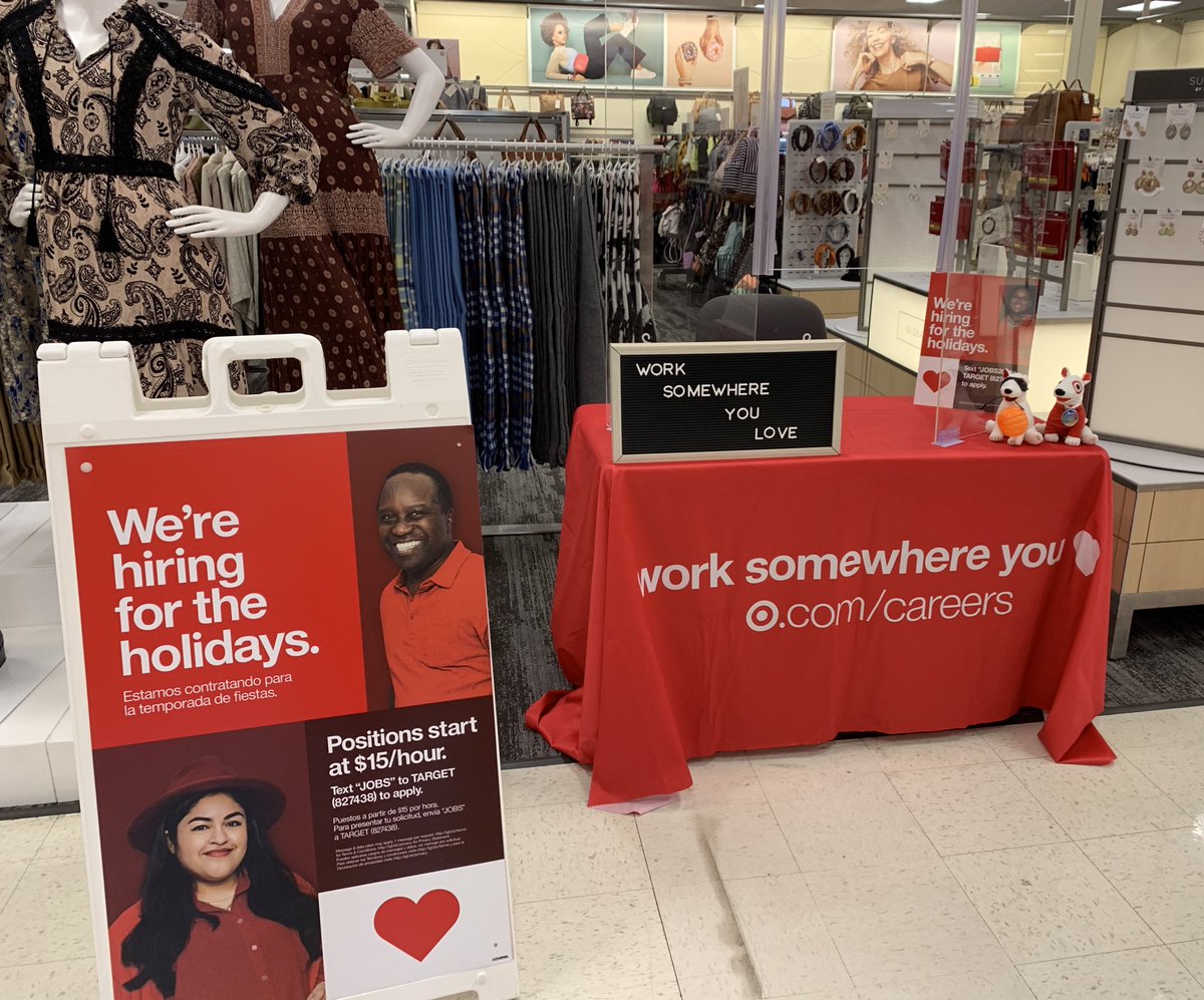 Here we go! My first Hiring Event! It might be a little different this year but we’re still pumped! 🎯👊#NationalHiringEvent #WorkSomewhereYouLove #T0616 <a href="/TargetCher/">Cherese C</a> <a href="/Lreinke22/">Laura Reinke</a>