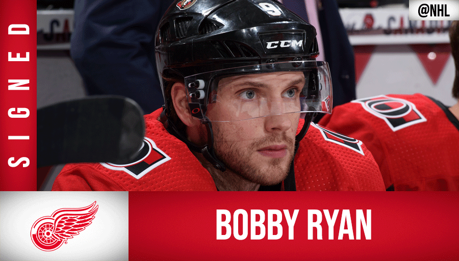 2020 Masterton Trophy winner Bobby Ryan is heading to the <a href="/DetroitRedWings/">Detroit Red Wings</a>! ✍️ #NHLFreeAgency

<a href="/NHLdotcom/">NHL.com</a> Free Agent Tracker ➡️ bit.ly/33HyPC6