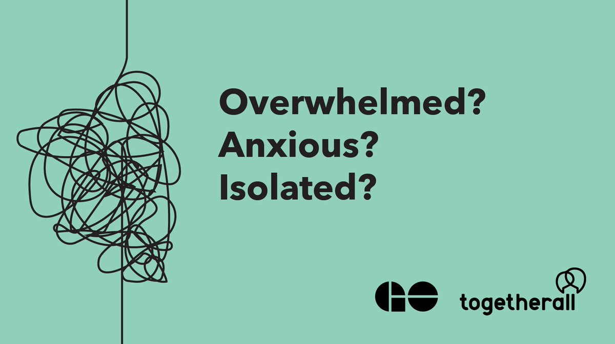 Oct. 10th is Mental Health Awareness Day. Now, more than ever, it can all feel like too much. Need a safe, anonymous space to talk to others? Want to learn how to manage stress? Visit  http://togetherall.com . It’s free and accessible 24/7.  #WorldMentalHealthDay  